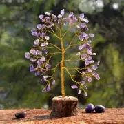Natural Amathyst Stone Tree Crystal Gemstone Tree Of Life Christmas Tree Gift