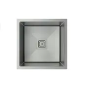 380*380*220mm CJ 304 Grade S/Steel Single Bowl Round Edges Nano Glaze Scratch Resistant Sink