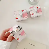 在飛比找momo購物網優惠-【JC Collection】創意可愛櫻桃兔印花翻蓋按扣無線