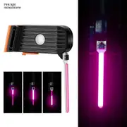 Chargeable Led Bike Tail Light Ultra Bright Mountain Bike Led Warning Light Bike Light Bicycle pink