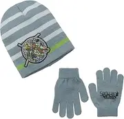 [Nickelodeon] Berkshire Big Boys' Teenage Mutant Ninja Turtle Beanie and Glove Set Multi One Size