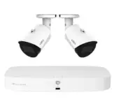 Lorex Fusion Series NVR with IP Bullet Cameras - 4K 16-Channel 2TB Wired System