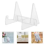 Acrylic Bookcase Textbook Stand Office Rest Rack Cookbook Holder Divider
