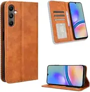 Cover Compatible with Samsung Galaxy A14 5G Case,Compatible with Samsung Galaxy A14 5G Case PU Leather Flip Kickstand Wallet Card Slot Magnetic Closure Brown