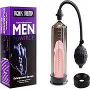Men's Growth Pump with Strong Suction Male Vacuum Pump with ED Screen Powerful Hand Vacuum Pump Inch, Adjustable Men's Underwear Set Training Tools to Be a Bigger Men Black sex toy dildo clitoris stimulation adult product