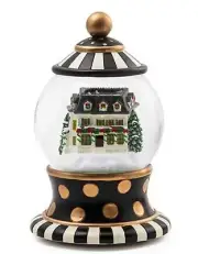 Mackenzie Childs Farmhouse Aurora, NY Snow globe NIB!!!