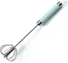 Stainless Steel Semi-Automatic Egg Whisk - 3PCS Hand Push Rotary Whisk Blender (