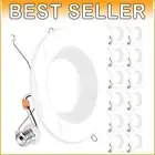 Sunco 12 Pack Dimmable 6-Inch Retrofit LED Downlights - 1050 Lumen, 2700K Sof...