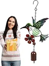 Glowing Metal Garden Backyard Decor - Bird Wind Chime, Decorative Ornament, Glowing Wind Chime, Unique | Luminous Bird, Glow in The Dark Wind Chimes, Glow in The Dark Wind