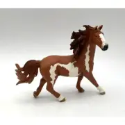 Vtg. Schleich Pinto Stallion White Socks Loose Mane & Tail