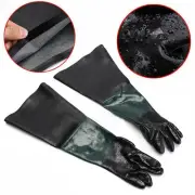 Sandblast Cabinet Cotton Lined Sandblasting Gloves And Sleeves Sandblaster