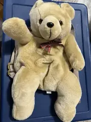 RETIRED GOLDEN TEDDY BEAR KIDS BACK PACK