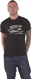 [Rock Off officially licensed products] Star Wars T Shirt Speeder Bike Official Mens Black