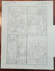 Tyler Kirkham Prelim Comic Art - Ultimate Fantastic Four pg 17 - 20 Original
