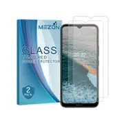 2 Pack MEZON Nokia C21 Plus Clear Tempered Glass Screen Protectors