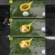 Golf Ball Retriever 8 Sections Stainless Telescopic Golf Ball Picker for Water