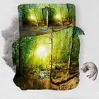 Leaves Sun Earth 3D Printing Duvet Quilt Doona Covers Pillow Case Bedding Sets