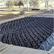 2" Thick Gravel Ground Grid Soil Permeable Pavers for Outdoor Parking Garden, Grid Driveway, Durable Strength Stabilizer Control Grids(4x5 m/13x16.5 ft)