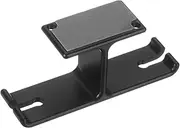 HARFINGTON Headphone Stand Holder Adhesive Dual Headset Headphone Stand Hanger Aluminum Alloy Desk Hook Clamp with Adhesive & Screws for PC Gaming DJ Headphones Earphone, Black
