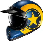 HJC V60 Nyx Helmet, blue-yellow, Size L for Men Blue Yellow