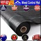 Instahut 1.83m x 30m Weedmat Weed Control Mat Woven Fabric Gardening Plant PE