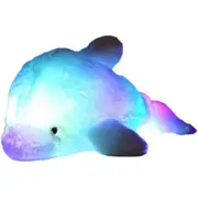Musical Light Up Dolphin, Environmental Friendly Materials, Brighten Stuffed Dolphin Toy, Night Light Companion, Soft Squishy Material Safe For