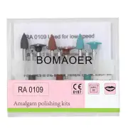 1 Kit 9Pcs Dental RA0109 Polishers for Amalgam and Non-Precious Alloys