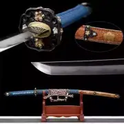 Curved Japanese Horse Sword Saber Tachi Katana Cavalry Sabre Folded Steel Blade
