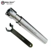 1P C20-ER20M-200L Collet Chuck Holder CNC Extension Rod Straight Shank+1P Wrench