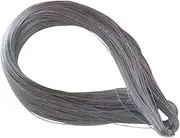 Ciieeo 100m Metallic Jewelry Cord Silver String for Craft Making Durable Thread for Jewelry Present Wrapping and Beading Projects