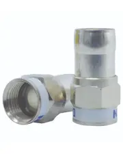 MATCHMASTER DOUBLE BUBBLE F-TYPE RG6 FOXTEL APPROVED (50 Pack) : 18MM-DB6F