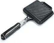 Sandwich Maker, Easy To Flip Pancake Griddle, Double-Sided Sandwich Grilling Pan with Nonstick Coating, Cast Iron Pie Maker, for Steak, Toast, and Breakfast (15.5x16x36cm)