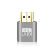 HDMI-compatible Virtual Display Adapter 4K DDC EDID Dummy Plug Display Emulator Cheat Adapter Support1920x1080P For Bitcoi Mining silver