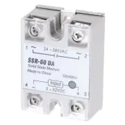 SSD-60DA 3-32V DC Input to 24-380V AC Output Solid State Relay AC 60A