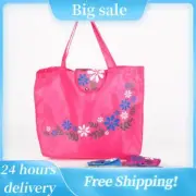 Reusable Tote Bag Portable Folding Eco Friendly Oxford Grocery Shopping Bag Fold