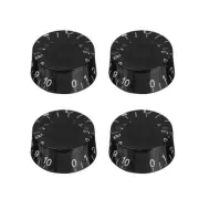 4pcs Electric Guitar Knobs Black Speed Volume Tone Control Knob for Les Paul ...
