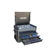 SP Tools 212Pcs Tech Series Toolkit - Sockets & Spanners Metric Diamond Black