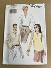 Vogue 9223 UNCUT Sewing Pattern, Misses' Blouse, Size 12-14-16