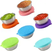 6x1.7Oz Salad Container for Lunch, Small Condiment Containers with Lids, Salad Dressing Container to Go, Suitable for Lunch Boxes, Picnics,Travel Meal Prep and Kitchen Storage