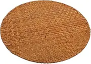 CRILSTYLEO Handmade Placemats 32cm Diameter Round Resistant Table Mats for Family