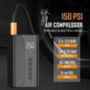 Portable Car Jump Starter Air Pump, LED Display, Flashlight, Power Bank