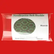 NZ DESIGNS NEEDLEPOINT CANVAS & BUCKLE: BELT BUCKLE MOORISH BM