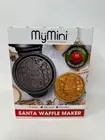Nostalgia MyMini Limited Edition Santa Design Waffle Maker Non-Stick Easy Clean