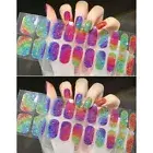 20PCS Bright Nail Sticker Kit Nebula Gel Nail Polish Strips Women