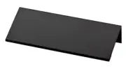 (5 Pack) 3 inch Modern Edge Pull Flat Black