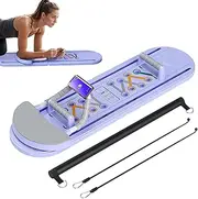 Pilates Equipment, Portable Pilates Reformer Set, Foldable Pilates Board, Automatic Rebound Reformer Pilates Machine, Multifunctional Ab Exercise Board for Body Workout Core Exercise