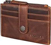 [STILORD] Caro' Genuine Leather Women's Purse Small Many Compartments - Practical Credit Card Case 12 Cards Women with Coin Compartment Anti RFID - Multifunctional Wallet in Gift Box SE