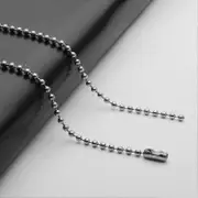 Stainless Steel Ball Beads Chains Accessories Round Bead Chain Silver Color Necklaces for Women Men DIY Jewelry Making Findings 2mm-50cm