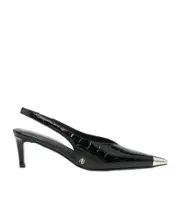 Pointed high-heeled sandals 40,41 Black