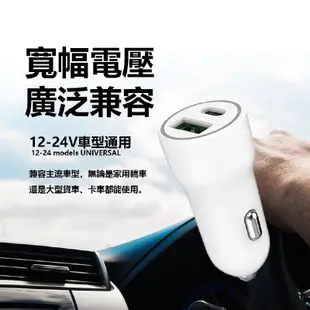 MCK-Q220 雙孔車用電源供應器 台灣製造 TypeC USB車充 車載充電器 PD快充 車用點菸器 充電器 X09